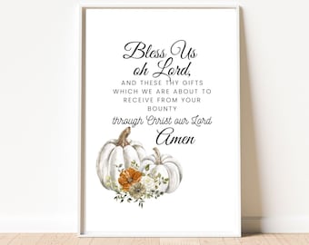 Bless Us Oh Lord Dinner Prayer Printable - Etsy