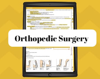 Orthopedic surgery study guide
