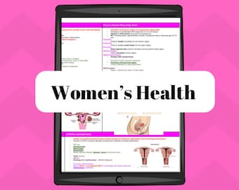 Women’s health study guide