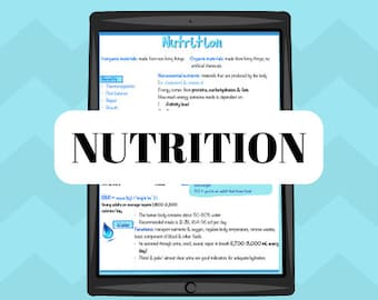 Nutrition study guide