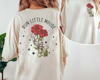 Comfort Colors Run Little Mouse Shirt, Rose Skeleton Sweatshirt, Haunting Adeline Tee, Dark Romance Reader Merch, Book Lover Gifts for her