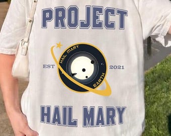 Comfort Colors Project Hail Mary Shirt, Ryland Grace Tee, Astrophage Sci-Fi Shirt, Andy Weir Book Shirt, Space Reader Gift, Trending Shirt