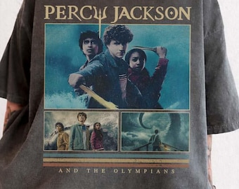 Percy Jackson Shirt, Retro Bookish Graphic Tee, Greek Mythology Aesthetic Apparel, Camp Half Blood Inspired Shirt, Vintage Reading Gift