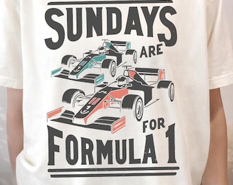 Les dimanches sont pour les courses de voitures, t-shirt caricaturiste, cadeau amateur de voiture, chemise Grand Prix, chemise amateur de sport de voiture de course, chemise sport le jour du match