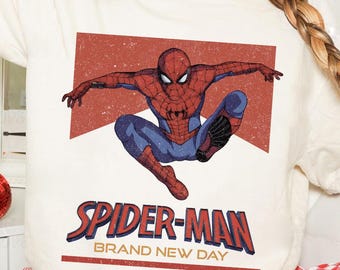 Retro Spider-Man Brand New Day T-Shirt: Spiderman Marvel T-shirt, Tom Holland Spidey Tee, MCU Fans, Brand New Day shirt