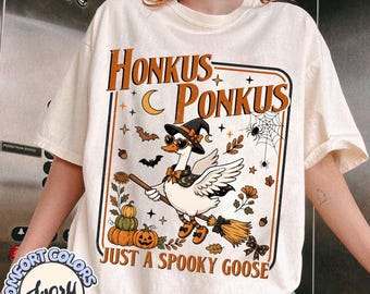 Halloween Honkus Ponkus Shirt - Silly Goose Hokus Pokus Shirt - Halloween Silly Goose Sweatshirt - Kids Halloween Witch Tee - Halloween Tee