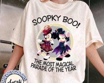 Retro Spooky Boo Mickey Minnie Halloween Shirt, Most Magical Parade Of The Year T-Shirt,  Disney Halloween Tee,  Halloween Family Trip Shirt