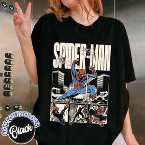 Vintage Amazing Spider-Man Comfort Colors Shirt, Retro Marvel Comics Cover Tee, MCU Fan Gift, Pink Spiderman Graphic Shirt, Marvel Trip Tee bild 2