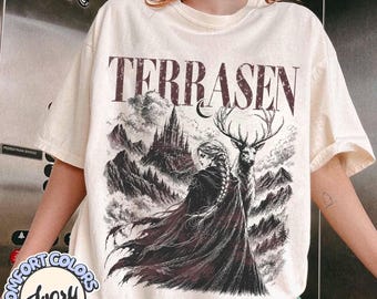 Terrasen Comfort Colors T-shirt, Throne Of Glass Tshirt, Reading Lover Gift, Book Lover T-shirt, Gifts For Book Lover, To Whatever End Shirt