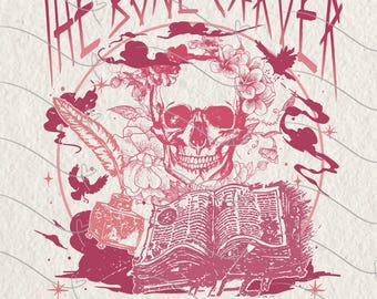 The Bone Carver PNG, ACOTAR Svg, throne of glass Svg, Retro Bookish svg, Booktok Bookstagram Png, sarah j maas shirt, acotar sublimation