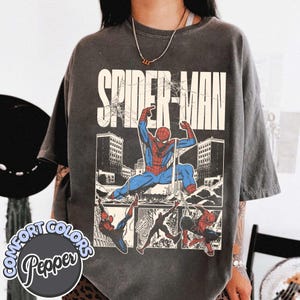 Vintage Amazing Spider-Man Comfort Colors Shirt, Retro Marvel Comics Cover Tee, MCU Fan Gift, Pink Spiderman Graphic Shirt, Marvel Trip Tee bild 1