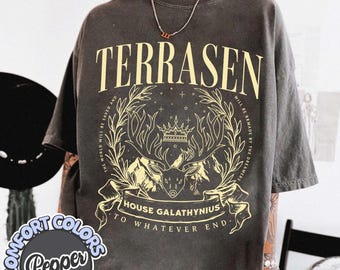 Terrasen Shirt, To Whatever End, Fireheart tee, Aelin Galathynius t shirt, Romantasy Gift, Throne of Glads Merch, SJM Erilia gift