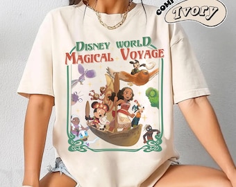 Disney Mickey And Friends Moana Ocean Adventure Comfort Colors Shirt, Mickey Minnie Maui Wayfinder Tee, Disney Family Vacation Trip Shirt