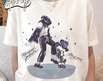 Retro Michael Jackson Mickey Mouse Shirt, Disney Dance Tee, Comfort Colors Graphic Tee, Vintage Disney Fan Gift, Unisex Retro Tee