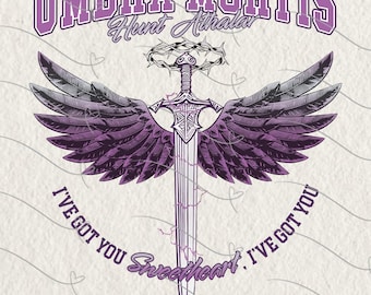 Umbra Mortis SVG PNG, Crescent City Inspired Png, Hunt Athalar, Lord Of Lightning, Ruhn Danaan Graphics, Retro Bookish Merch, Sarah J Maas