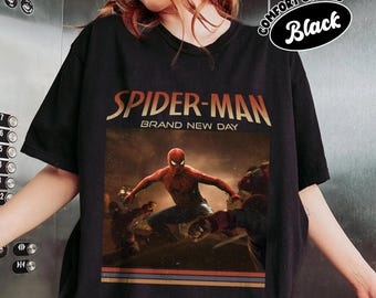 Retro Spider-Man Brand New Day Comfort Colors Shirt, Spiderman Marvel T-shirt, Tom Holland Spidey Tee, MCU Avengers Spiderman Shirt