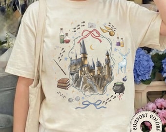 Magical Book Shirt, Universal Studios Wizard Castle Tee, Disney Fantasy World TShirt, Witchery Castle, Wizard School Tee, Book Lover Gift