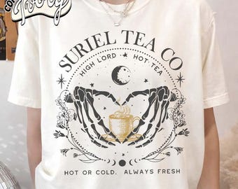 Comfort Colors® Suriel Tea Co Shirt, Fantasy Reader Shirt, Acotar Shirt, A Court Of Thorns and Roses T-Shirt, Bookish Gift, Book Lover Shirt