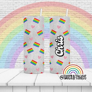 Pride Flags Stainless Tumbler (LGBTQ, Gay, Trans, Pansexual, Bisexual, Queer, Lesbian, Nonbinary)