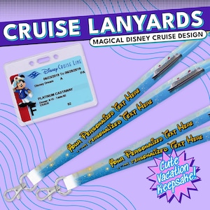 Personalisiertes Cruise Lanyard - Benutzerdefinierter Schlüsselkartenhalter für den Familienurlaub