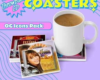 Posavasos de CD de Disney Channel: High School Musical, Raven, Hannah Montana, regalo de los años 2000 (año 2000)