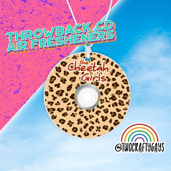 Cheetah Girls Throwback CD Air Freshener (Disney Channel, 2000s Throwback, Car Accessories, Gift Idea for Her, Him)