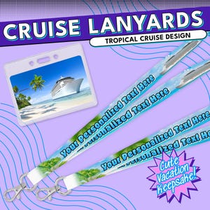 Personalisiertes Cruise Lanyard - Benutzerdefinierter Schlüsselkartenhalter für den Familienurlaub