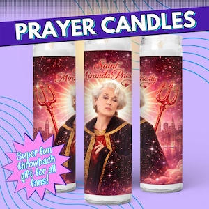 Miranda Priestly Prayer Candle - Devil Wears Prada, Throwback 2000s Movie Gift for Millennials