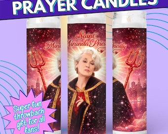 Vela de oración Miranda Priestly - El diablo viste de Prada, regalo de película retro de los 2000 para millennials