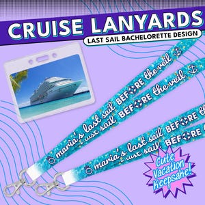 Personalisiertes Cruise Lanyard - Benutzerdefinierter Schlüsselkartenhalter für den Familienurlaub