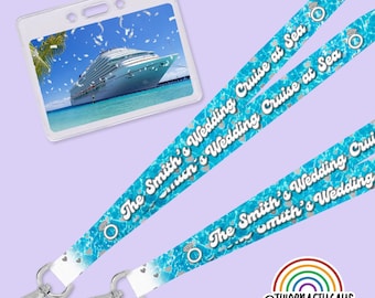 Personalized Cruise Lanyard - Custom Key Card Holder for Family Vacation