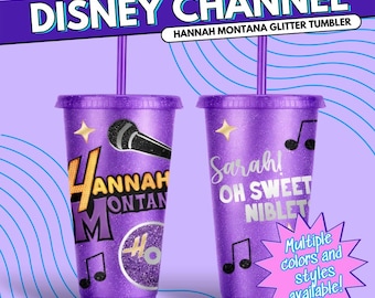 Personalized Hannah Montana Starbucks Tumbler - Custom Y2K 2000s Throwback Gift, Disney Channel