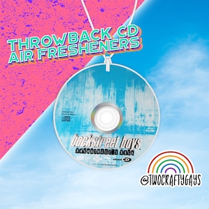 Backstreet Boys Throwback CD Air Freshener (90s Throwback, Car Accessories, Gift for Her, Him)