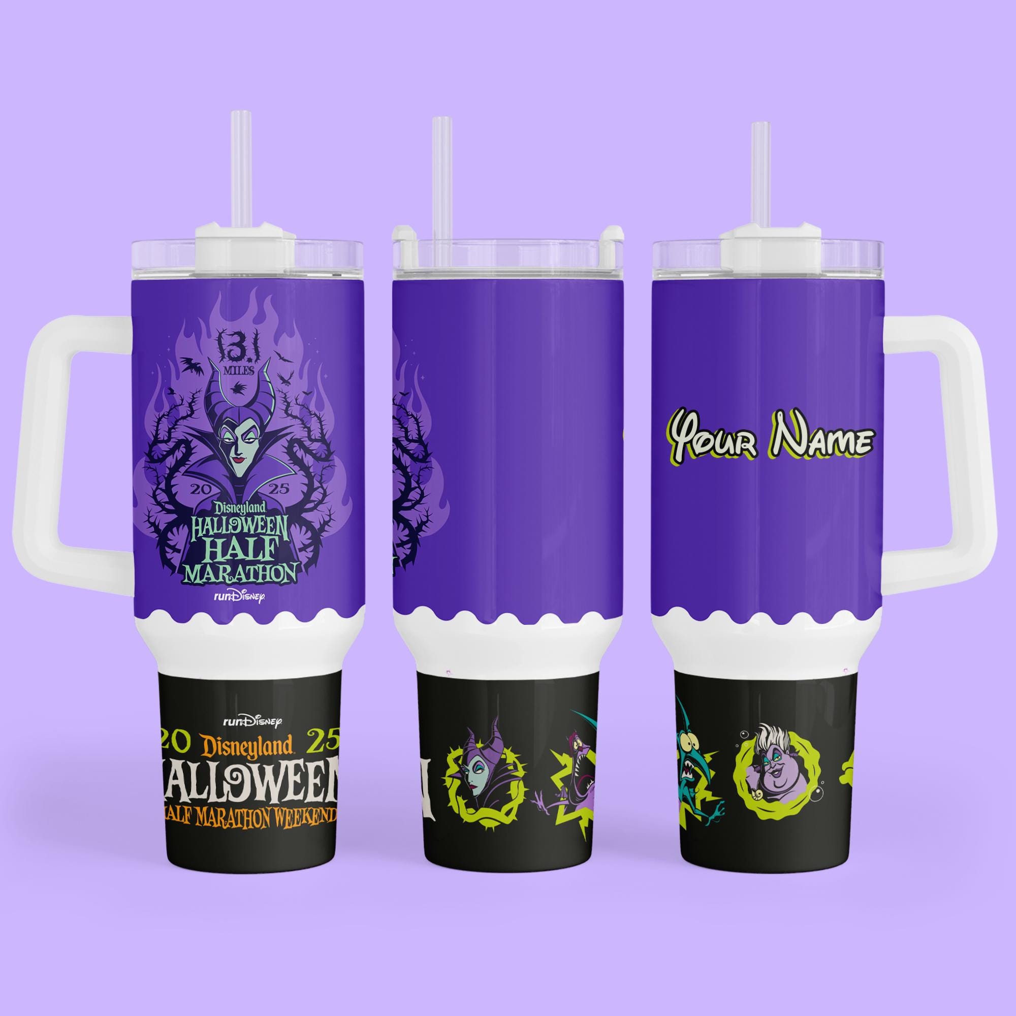 Discover RunDisney Marathon Personalized 40 oz Tumbler - Custom for Disney Vacation Race