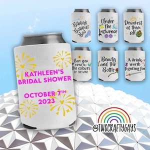 Disney Princess Can Coolers (Epcot Drinking Around the World Showcase)