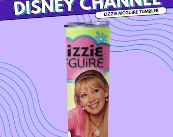 Lizzie McGuire Tumbler – Hilary Duff Disney Channel Throwback Cup, Y2K 2000s Nostalgia Gift, Millennial Retro Drinkware