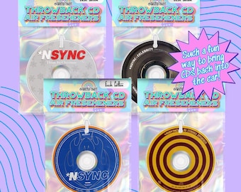 Ambientador NSYNC – Accesorio retro para coche de la boy band de los 2000, regalo nostálgico de la música pop de los 2000, recuerdo para cumpleaños y despedidas de soltera.