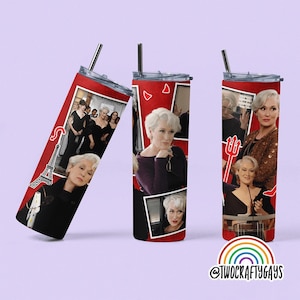 Personalisierter Miranda Priestly 20 Unzen Becher - Der Teufel trägt Prada Design - Geschenk für Geburtstag, Weihnachten