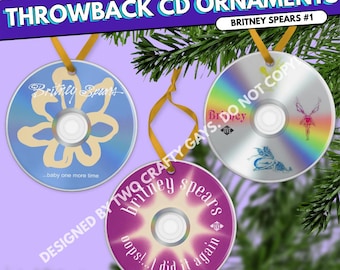 Britney Spears ガラス　クリスマス　ブリトニー　オーナメント Britney Spears Ornaments – Y2K Pop Princess 3 Inch Glass Christmas