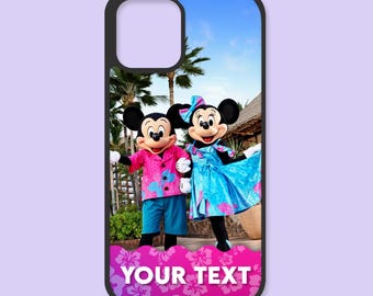 Disney Aulani Hawaii Vacation Custom Personalized Phone Case for iPhone and Android - Mickey & Minnie