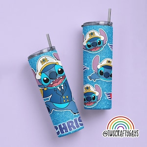 Disney Cruise Line Personalized Tumbler Cup (Stitch, Cruise Vacation, Wish, Wonder, Fantasy, Dream, Magic, Kids Tumbler, Disney Gifts)