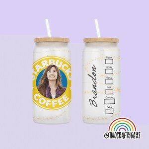 Sonny With a Chance Personalized Starbucks Libbey Beer Can Glass (Disney Channel, Y2K, 2000s, Gifts for Her, Birthday, Bachelorette)