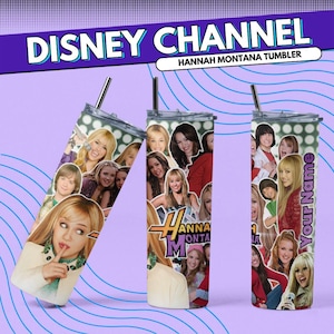 Hannah Montana Personalized 20 oz Stainless Steel Tumbler – Disney Channel, 2000s, Y2K Gift