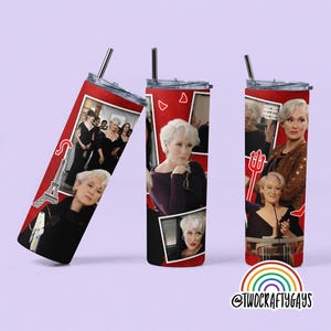 Miranda Priestly from the Devil Wears Prada Personalized Tumbler Cup (Meryl Streep, 2000s Movie, Gifts for Her)