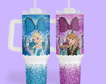 Personalized Disney Frozen 40 oz Tumbler - Custom Gift for Family Vacation