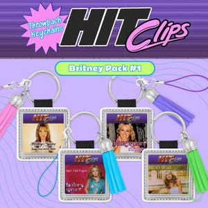 Llaveros inspirados en los éxitos de Britney Spears: un regalo retro de los años 2000 y del año 2000 para la generación del milenio.