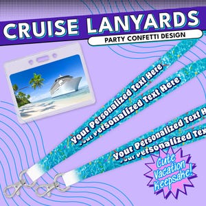 Personalisiertes Cruise Lanyard - Benutzerdefinierter Schlüsselkartenhalter für den Familienurlaub