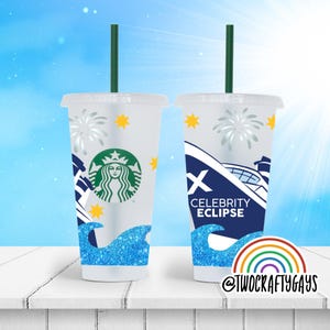 Celebrity Cruise Line Personalized Starbucks Tumbler Cup (Beyond, Apex, Edge, Flora, Reflection, Silhouette, Eclipse, Equionx, Solstice)