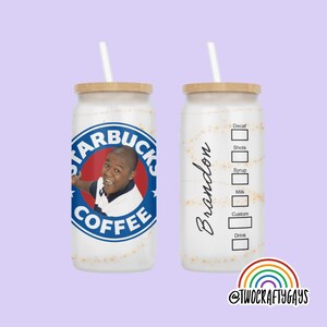 Cory in the House Personalized Starbucks Libbey Beer Can Glass (Disney Channel, Y2K, 2000s, Gifts for Her, Birthday, Bachelorette)