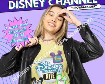 Disney Channel Nite Tee Shirt - Y2K 2000s Throwback, Gift for